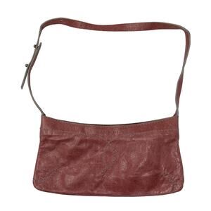 Nannini Y2K Vintage Mini Handbag Pink Leather Shoulder Strap